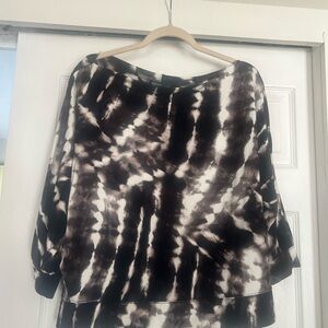 Simply Vera Vera Wang Black and White Blouse